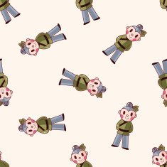 Chinese people cartoon sticker icon N6