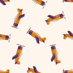 transportation airplane cartoon sticker icon