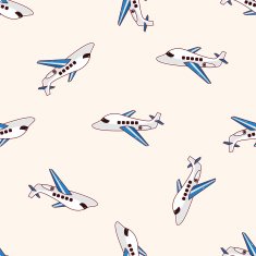 transportation airplane cartoon sticker icon N2