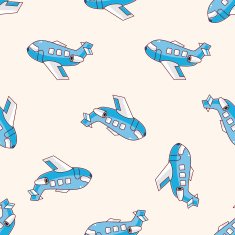 transportation airplane cartoon sticker icon N4