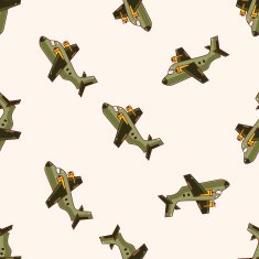 transportation airplane cartoon sticker icon N7