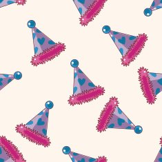 Birthday hat cartoon sticker icon