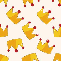 birthday crown cartoon sticker icon