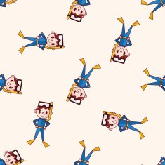 diver cartoon sticker icon