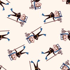 diver cartoon sticker icon N8