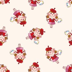 Painter cartoon sticker icon N3