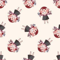hair designer cartoon sticker icon N2
