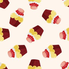 decorating cake cartoon sticker icon N16