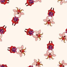 animal cartoon christmas style sticker icon N5