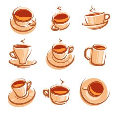 Tea set Vector N2