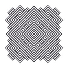 celtic knot pattern card mandala amulet N20