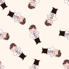 Kung fu cartoon sticker icon N6