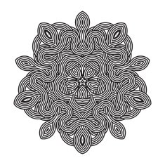 celtic knot pattern card mandala amulet N22