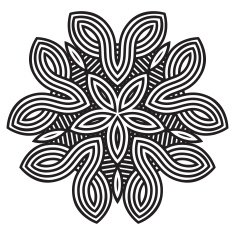 celtic knot pattern card mandala amulet N25