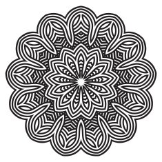 celtic knot pattern card mandala amulet N29