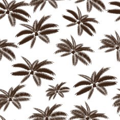 Palm Leaf Seamless Pattern Background Vector Illustration N3