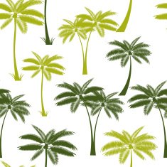 Palm Leaf Seamless Pattern Background Vector Illustration N4