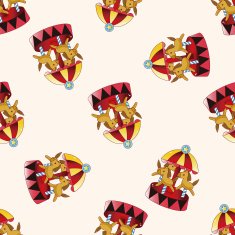Amusement park facilities cartoon sticker icon N20