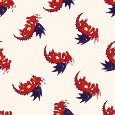 dragon cartoon sticker icon N8