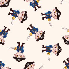 pirate cartoon sticker icon N8