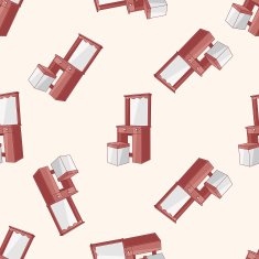 furniture cabinet cartoon sticker icon N7