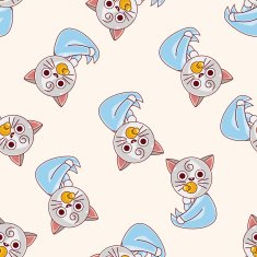 cat cartoon sticker icon N9