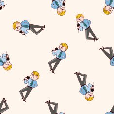 Office workers cartoon sticker icon N3