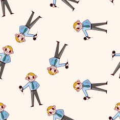 Office workers cartoon sticker icon N5