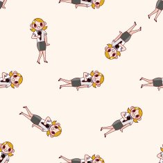 Office workers cartoon sticker icon N9