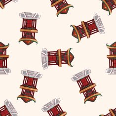 Chinese building cartoon sticker icon N7
