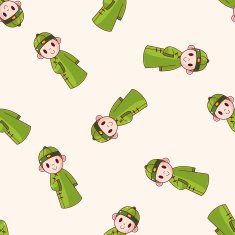 Chinese people cartoon sticker icon N10
