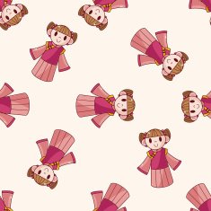 Chinese people cartoon sticker icon N13