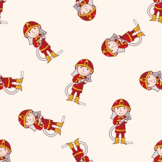 fireman cartoon sticker icon N5