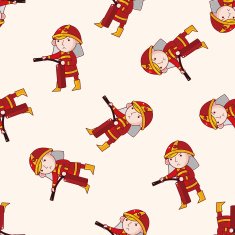 fireman cartoon sticker icon N8