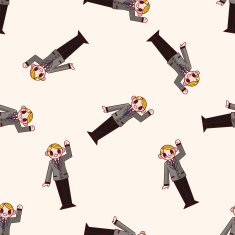 Office workers cartoon sticker icon N16