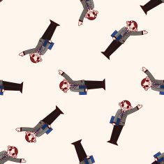Office workers cartoon sticker icon N18