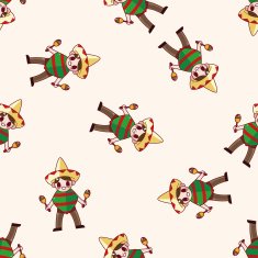 Mexican cartoon sticker icon