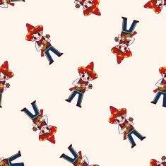 Mexican cartoon sticker icon N7