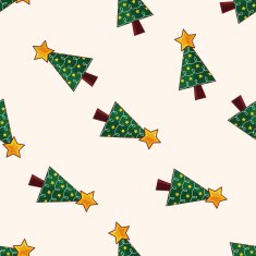 Christmas tree cartoon sticker icon