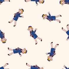 flight attendants cartoon sticker icon N3