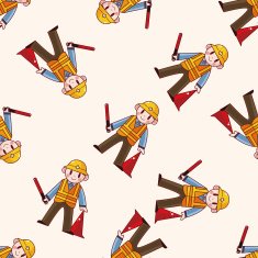 worker cartoon sticker icon N15