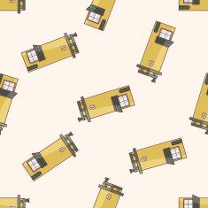 Building house cartoon sticker icon N13