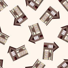 Building house cartoon sticker icon N16