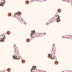 basketball player cartoon sticker icon N3