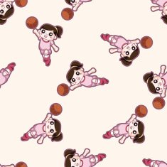 basketball player cartoon sticker icon N6