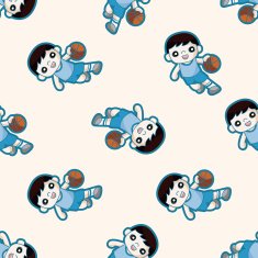 basketball player cartoon sticker icon N8
