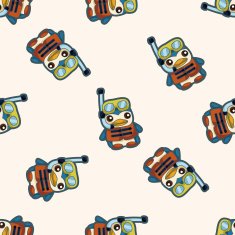 animal summer cartoon sticker icon N7