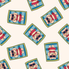 animal summer cartoon sticker icon N9