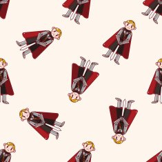 knight cartoon seamless pattern background N2