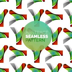 Vector colorful seamless geometric pattern Modern stylish abstract texture N124